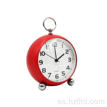 Diseño creativo moderno Reloj de cuarzo de metal personalizado de la base del círculo de hierro